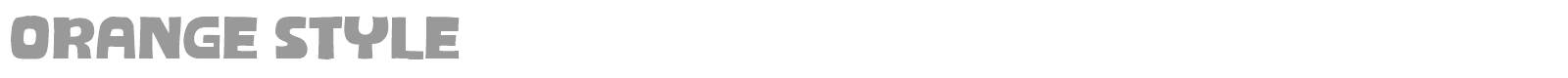 Orange Style font preview